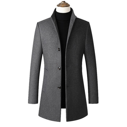 Britischer Gentleman Premium Dicker Wollmantel