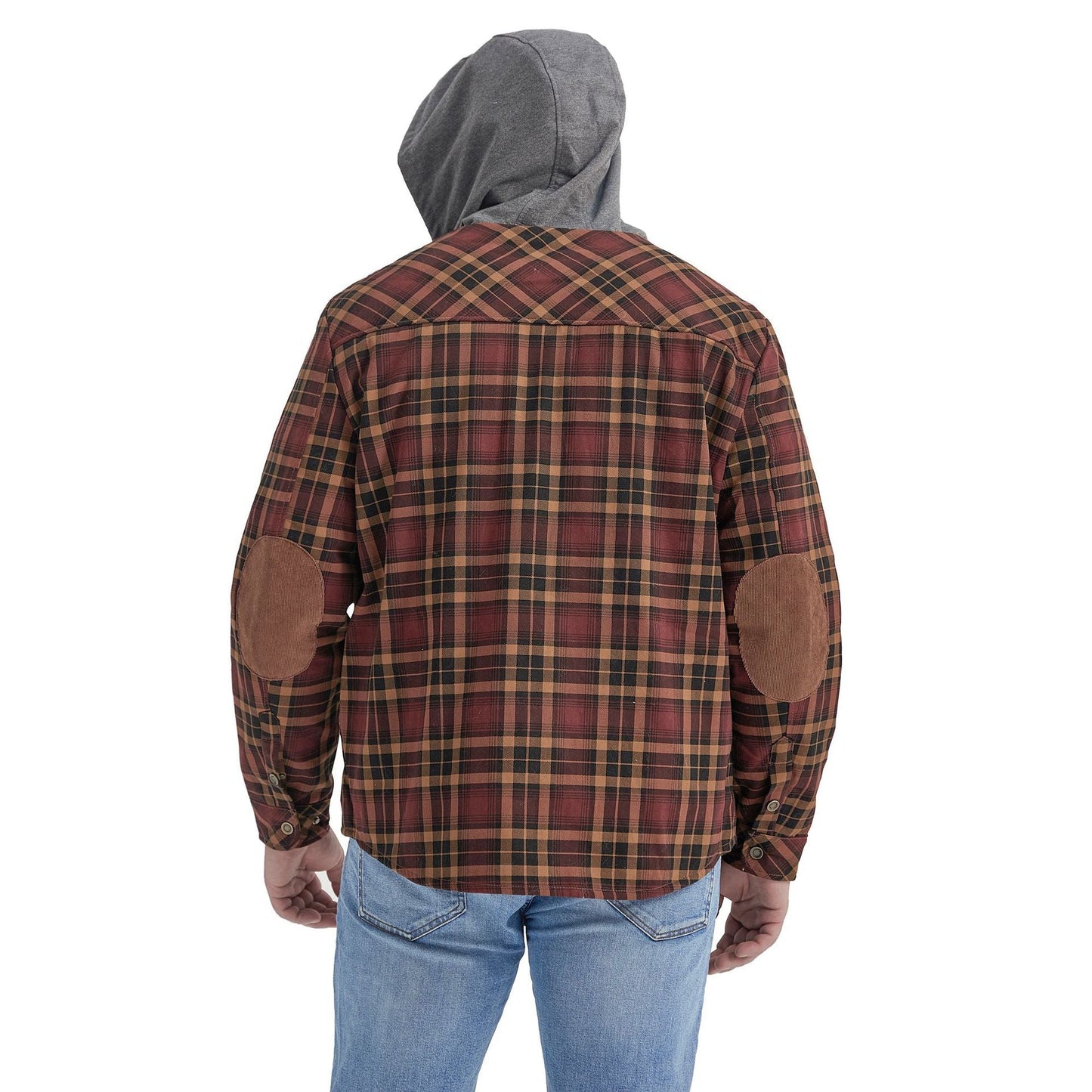 Herren Vintage Dicke Innenfleece-Baumwoll-Kapuzenjacke