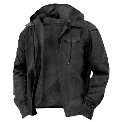 Premium-Kapuzenjacke mit Fleecefutter für Herren