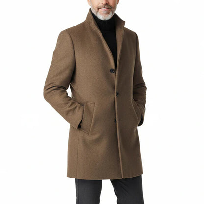 Britischer Gentleman Premium Dicker Wollmantel