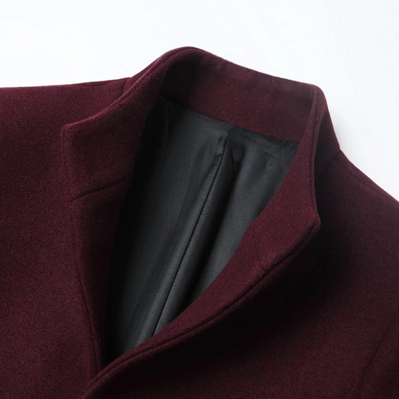 Britischer Gentleman Premium Dicker Wollmantel