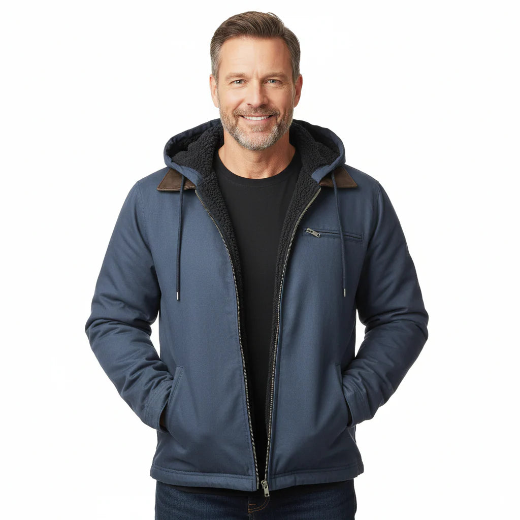 Premium-Kapuzenjacke mit Fleecefutter für Herren