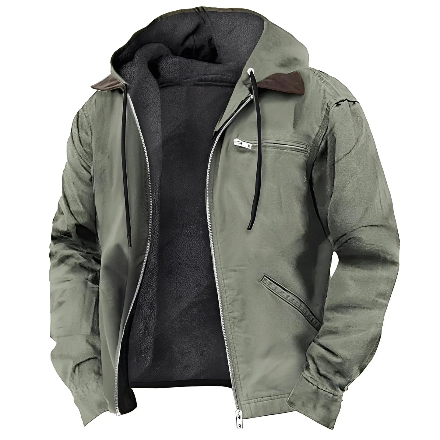 Premium-Kapuzenjacke mit Fleecefutter für Herren