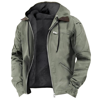 Premium-Kapuzenjacke mit Fleecefutter für Herren