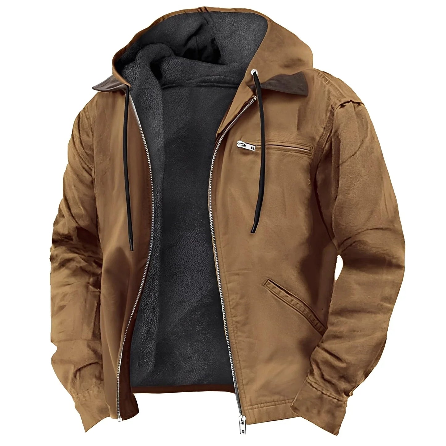 Premium-Kapuzenjacke mit Fleecefutter für Herren