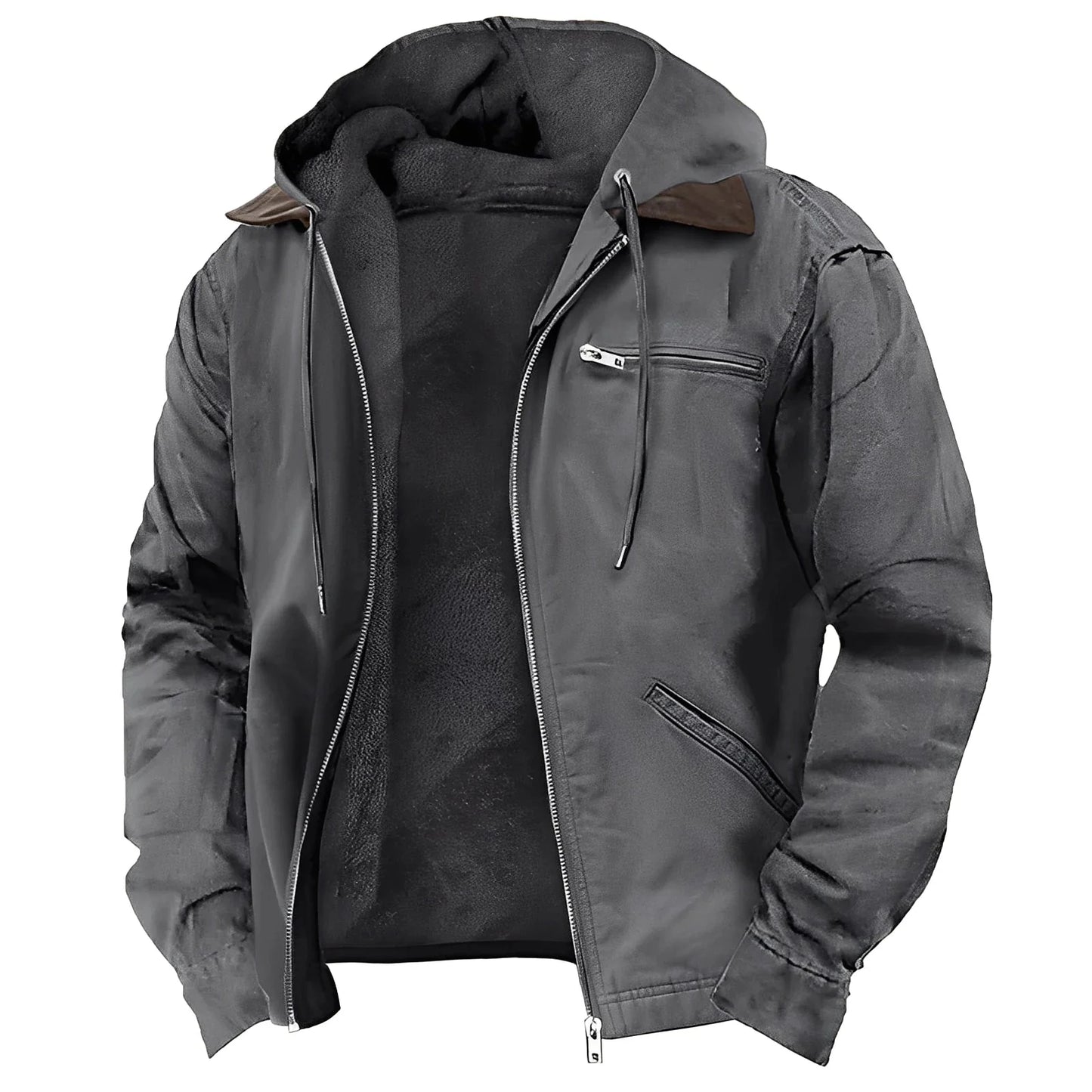Premium-Kapuzenjacke mit Fleecefutter für Herren