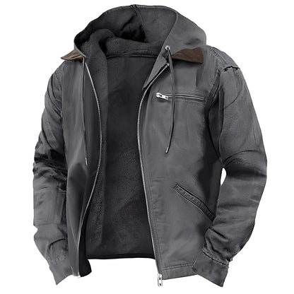 Premium-Kapuzenjacke mit Fleecefutter für Herren
