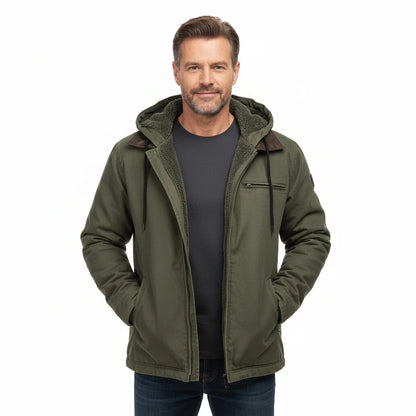 Premium-Kapuzenjacke mit Fleecefutter für Herren