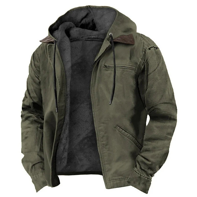 Premium-Kapuzenjacke mit Fleecefutter für Herren