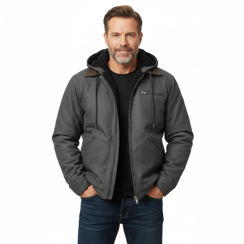 Premium-Kapuzenjacke mit Fleecefutter für Herren